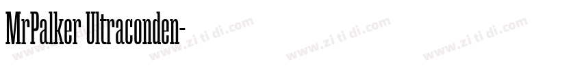 MrPalker Ultraconden字体转换